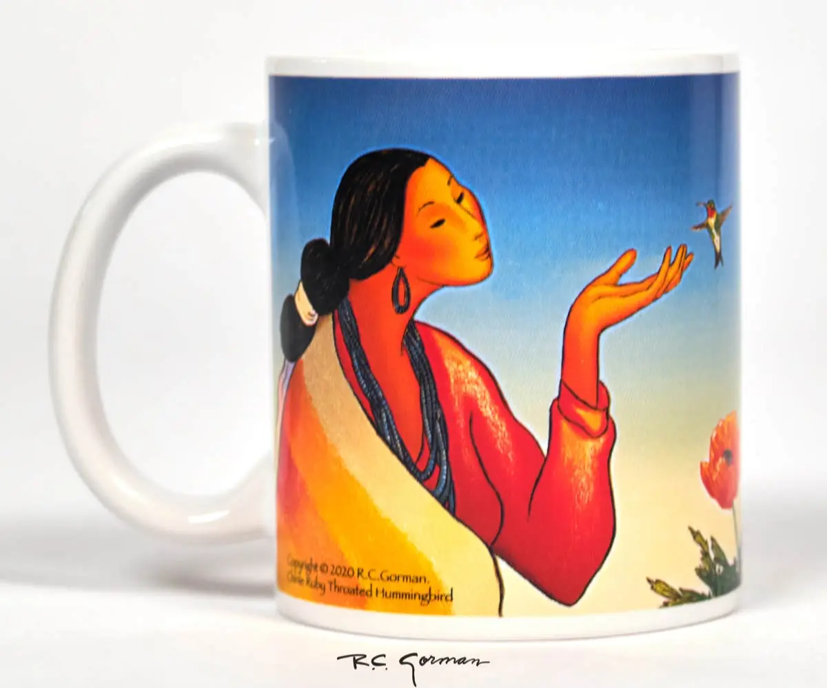 Chinle Ruby Throated Hummingbird - Mug left