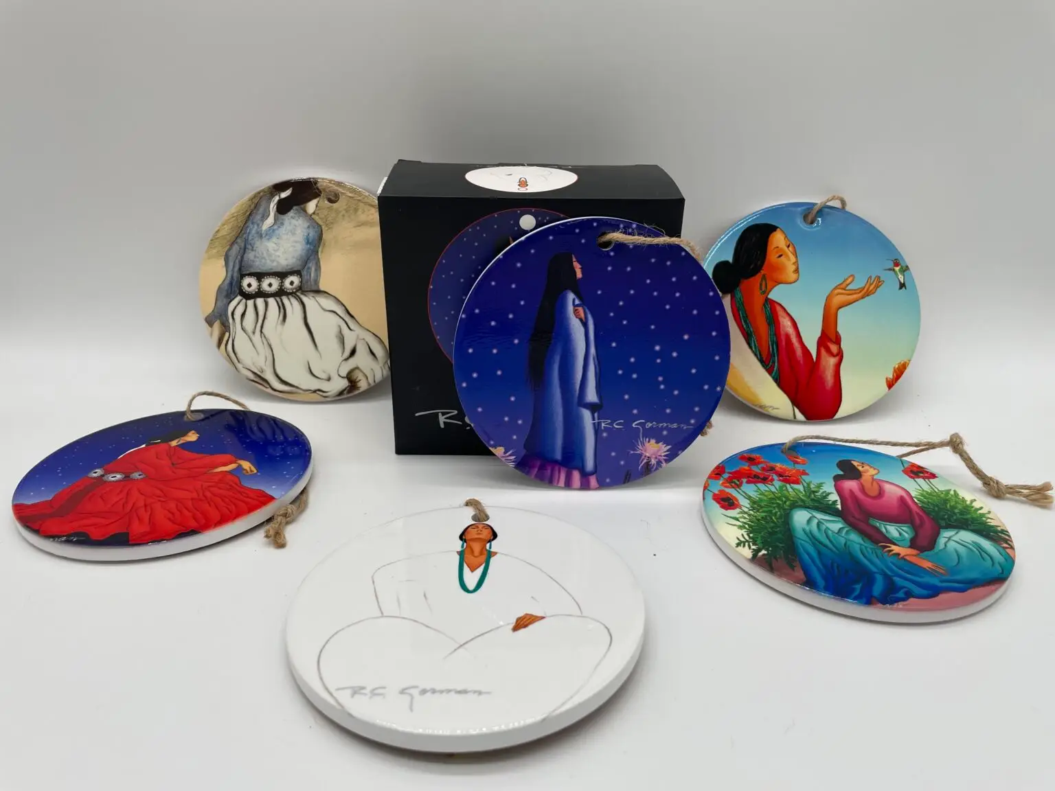 Ceramic Ornaments - Set of 6