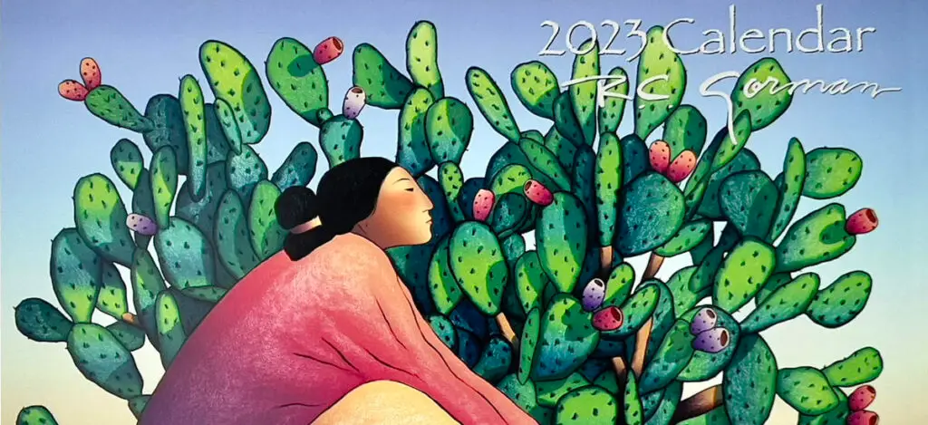 R.C. Gorman Navajo Gallery 2023 Calendar Newsletter