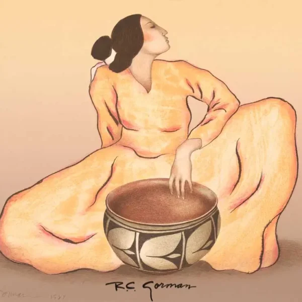 Woman with Tulip Bowl St 1