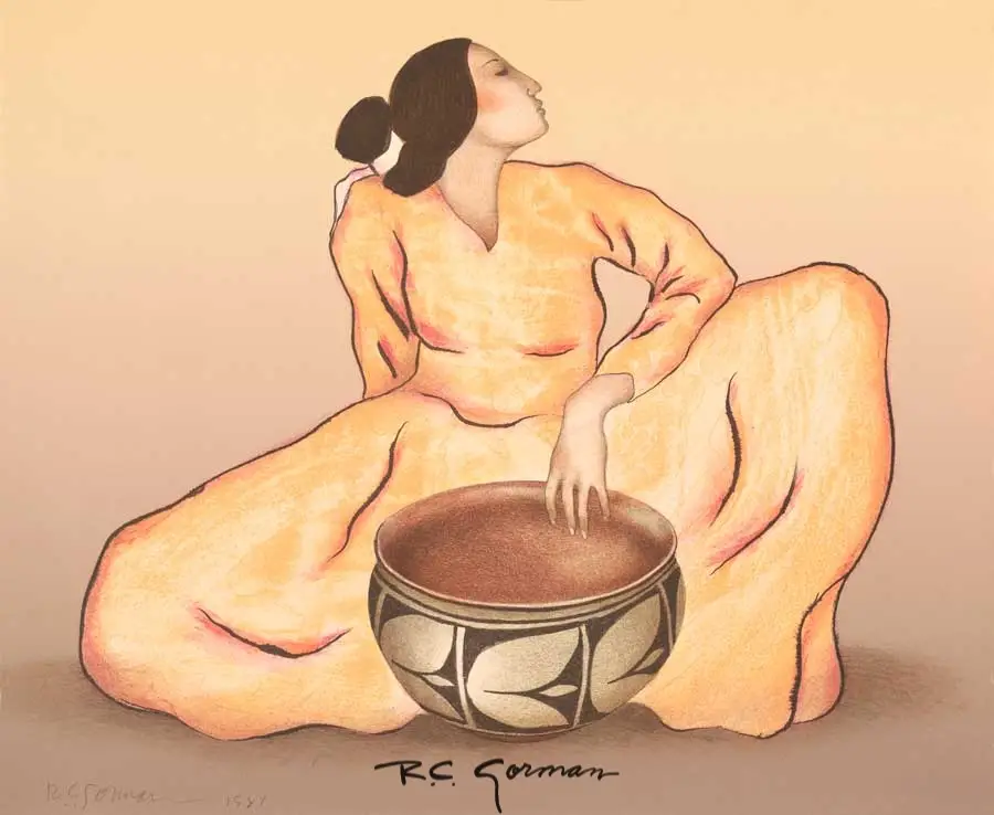 Woman with Tulip Bowl St 1